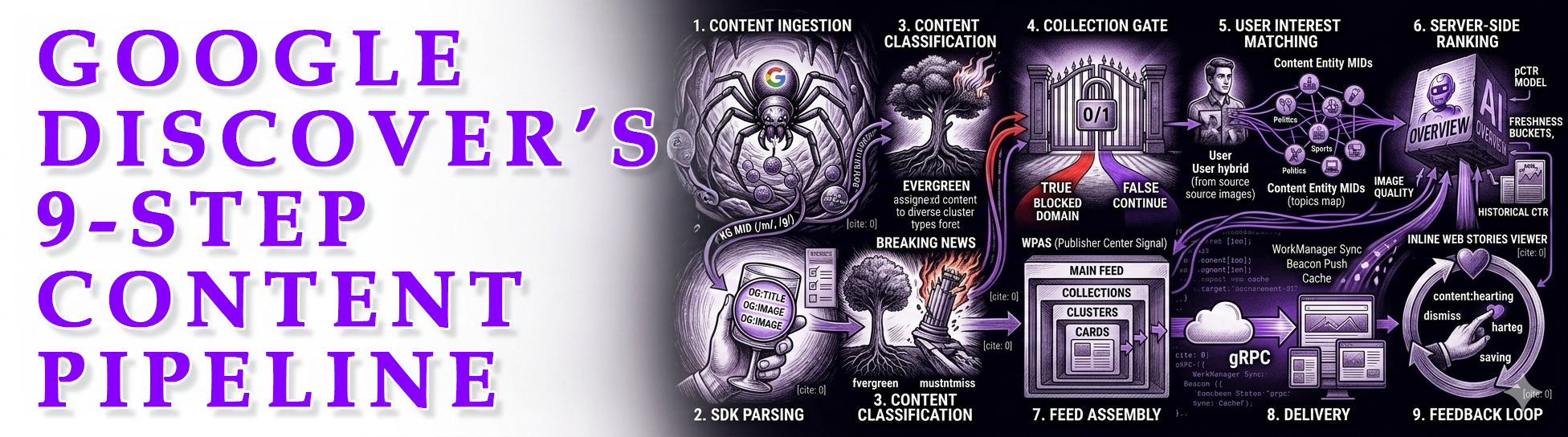 Google Discover’s 9-Step Content Pipeline