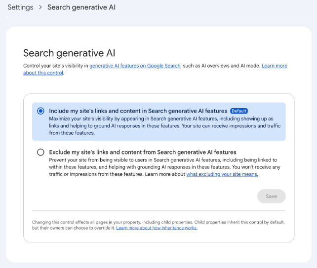 GSC Generative AI Control
